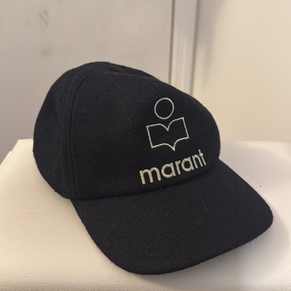 Isabel Marant logo Tyron wool Baseball Cap